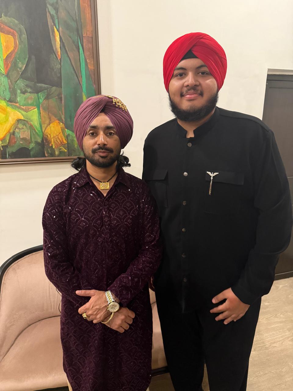 Krishpreet met Satinder Sartaaj