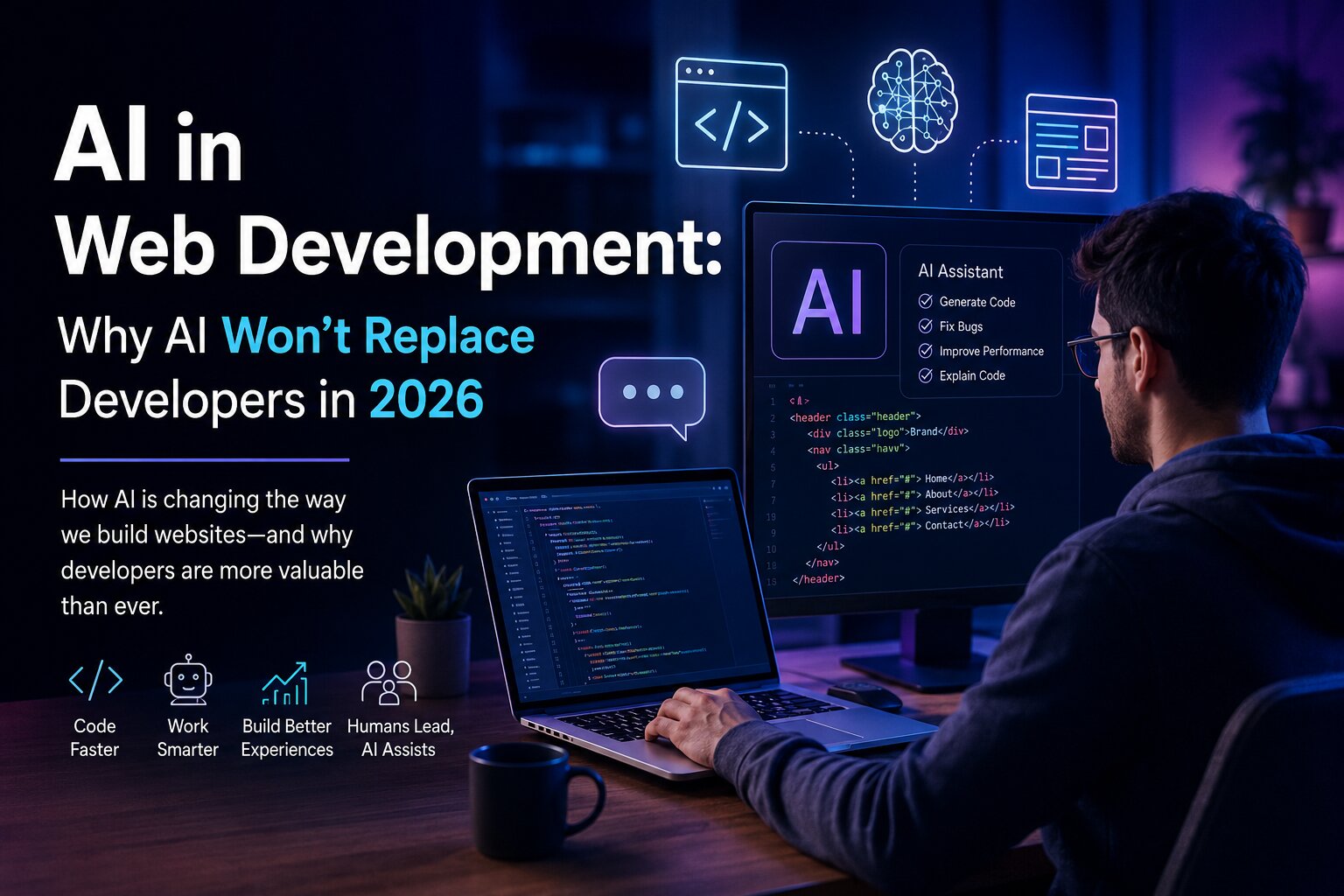 ai Developer using AI tools for modern web development